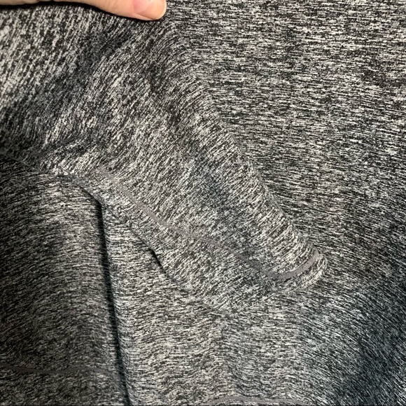 Athleta Uptempo Hoodie sweatshirt l/s space dye gray M thumbhole Quick dry - Picture 6 of 14